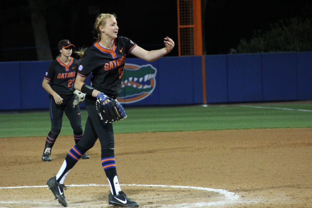 Sophomore pitcher Katie Chronister hasn't allowed a run to score while striking out 12 in 10 innings pitched this season. 