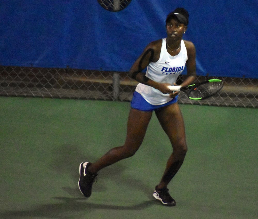 Florida's Marlee Zein competes in a match against Central Florida on Feb. 9, 2021.