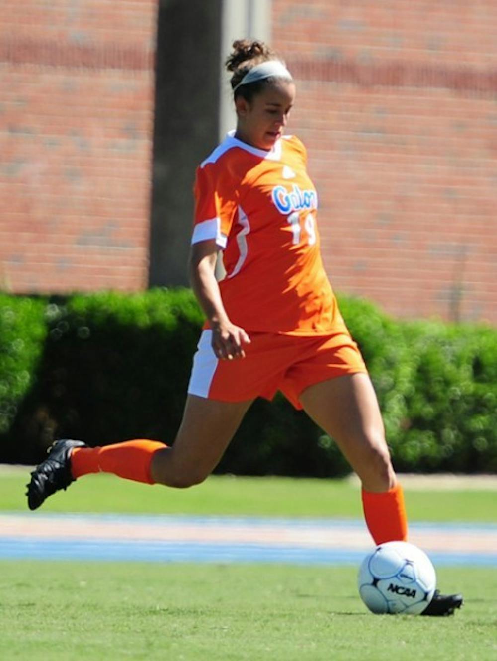 <p>Sophomore midfielder Havana Solaun scored the first goal of the game against Ole Miss early in the first half. Solaun leads the Gators with four goals on the season.</p>