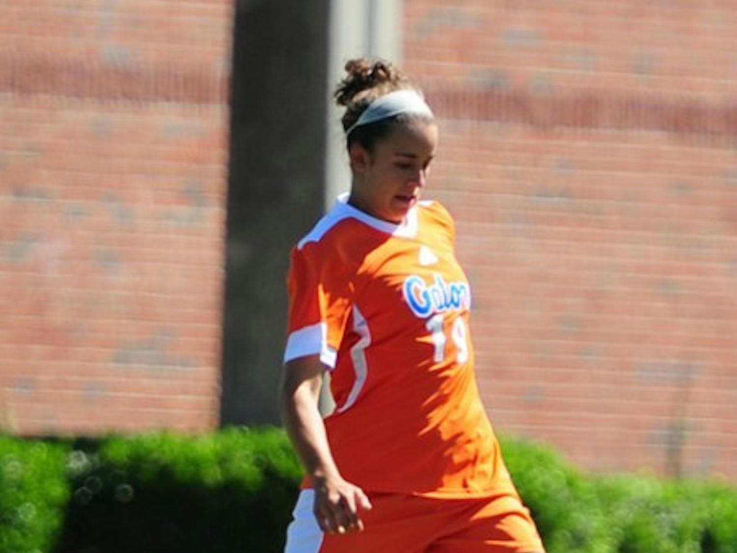 Sophomore midfielder Havana Solaun scored the first goal of the game against Ole Miss early in the first half. Solaun leads the Gators with four goals on the season.