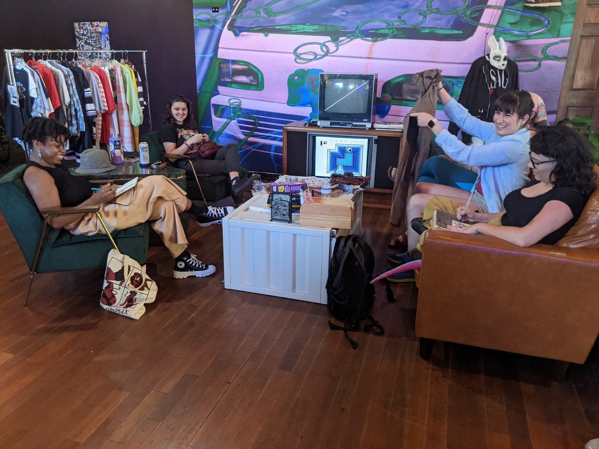 The collective features members with all levels of art experience.