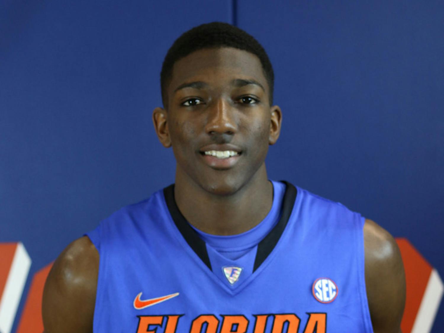 Sophomore forward DeVon Walker poses during Florida men’s basketball’s media day on Oct. 9.