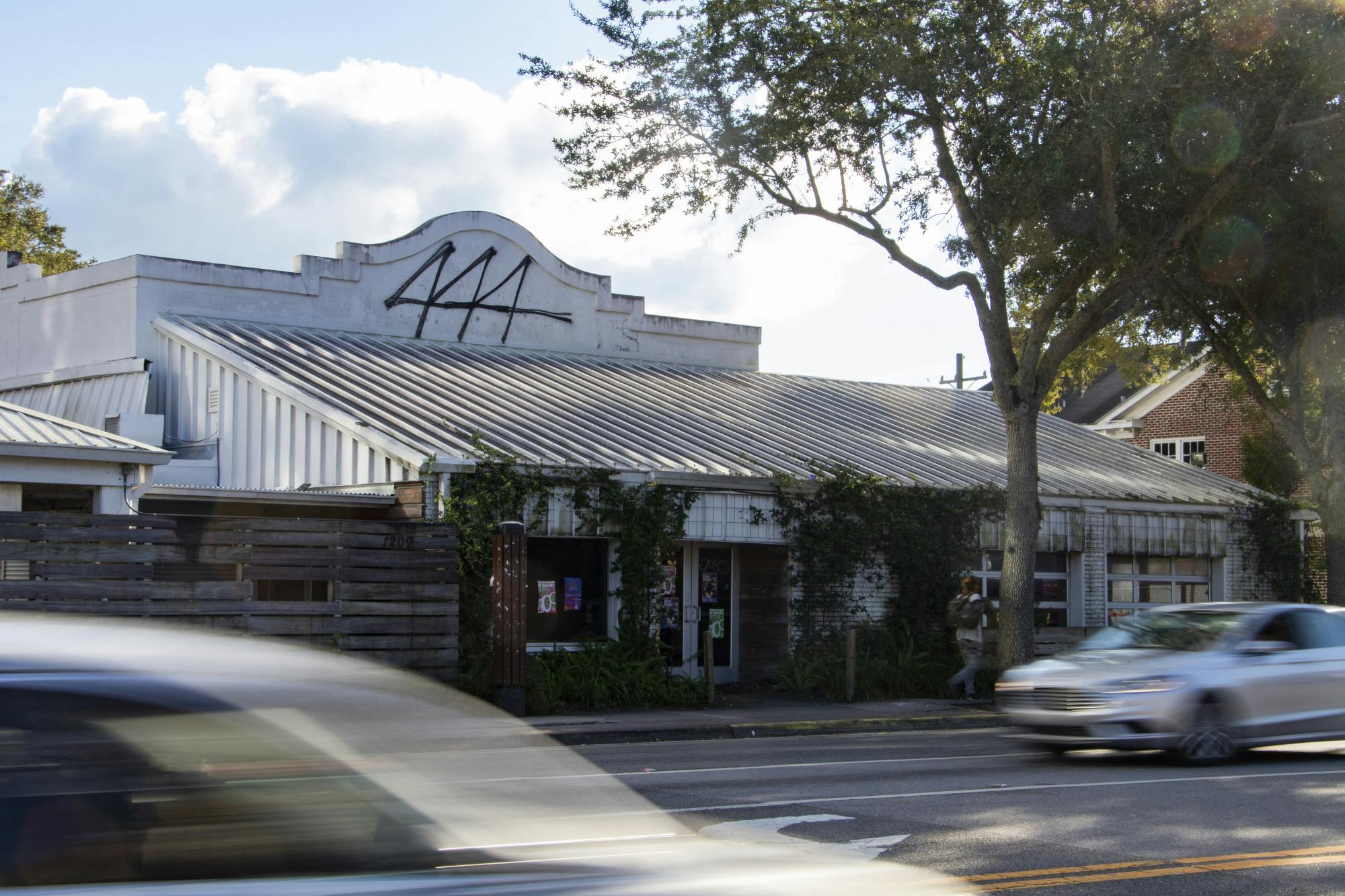 The building that housed Felipe's Mexican Taqueria is seen on Sunday, Oct. 10, 2021. The lot will be used for a new student apartment building that will have affordable housing units.