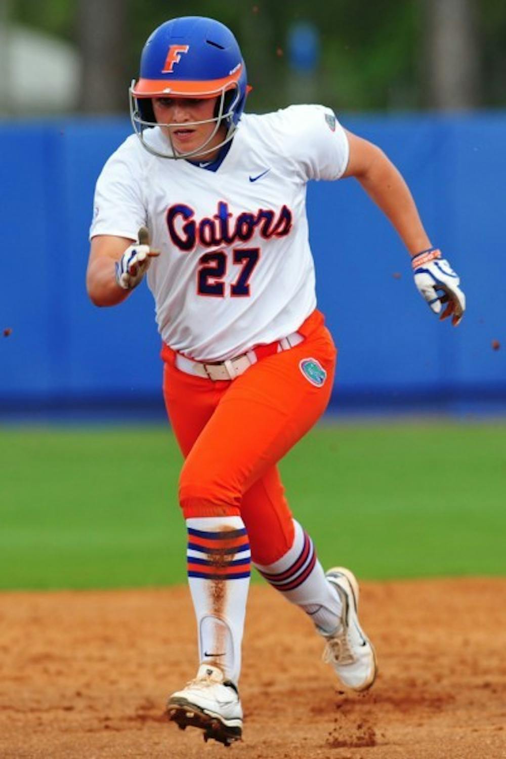 <p>UF shortstop Cheyenne Coyle runs to third against Chattanooga on March 14. Florida has struggled of late to drive in runners in scoring position.</p>