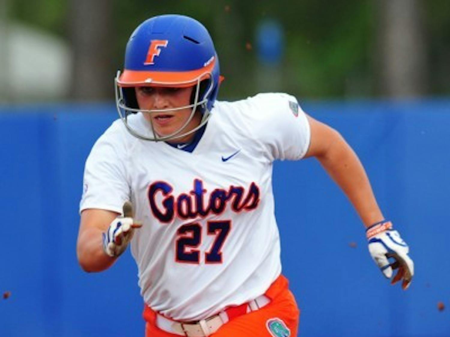 UF shortstop Cheyenne Coyle runs to third against Chattanooga on March 14. Florida has struggled of late to drive in runners in scoring position.