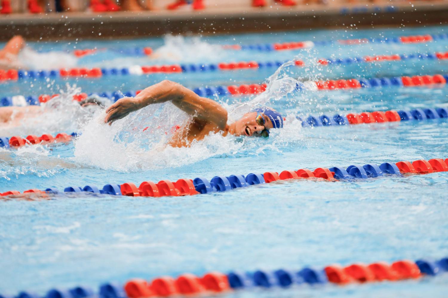 Florida's Alfonso Mestre competes in the 1000 free during a meet against Georgia on Oct. 29