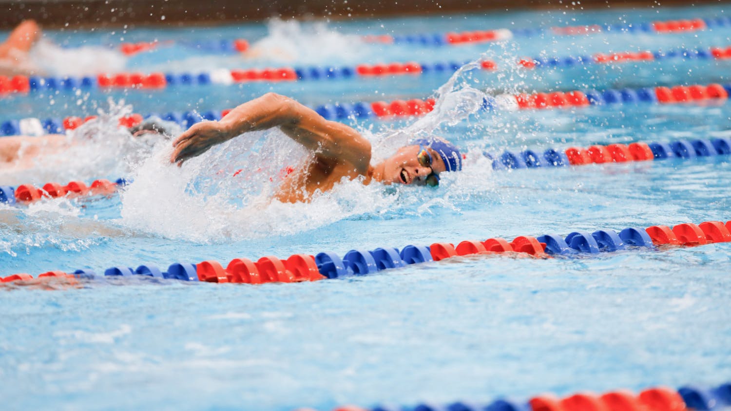 Florida's Alfonso Mestre competes in the 1000 free during a meet against Georgia on Oct. 29