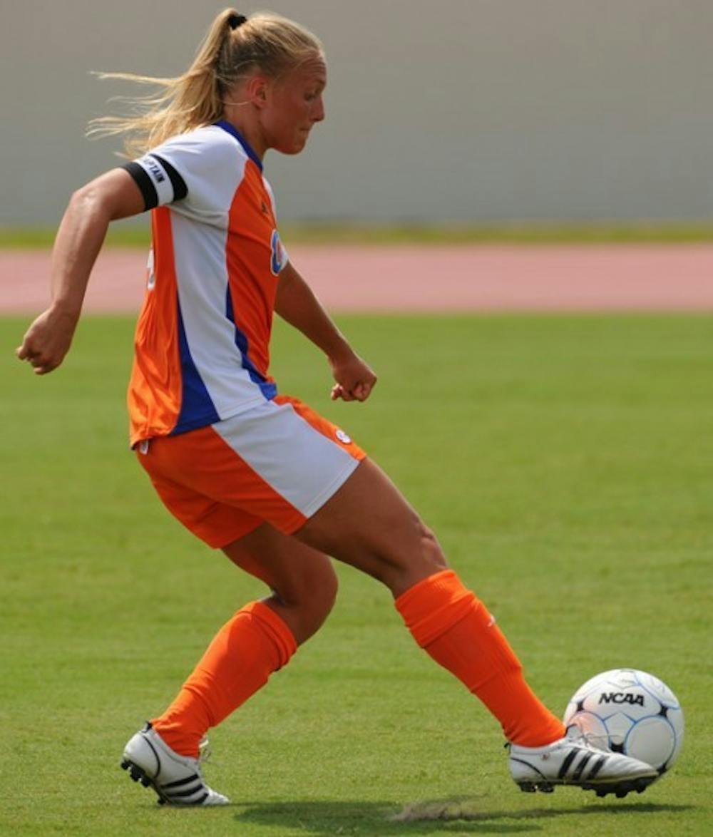 <p>Midfielder McKenzie Barney scored the game-winning goal in Friday’s game against Texas A&amp;M, but UF couldn’t duplicate that success in Sunday’s 2-0 loss to UCLA.</p>