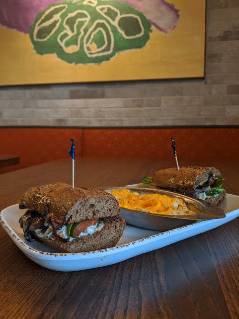 Newk's Farmer's Market Classic Sandwich, a vegetable medley on top of house-made basil mayo sauce and 11-grain bread, is a stand-out dish for the fast-casual chain.&nbsp;