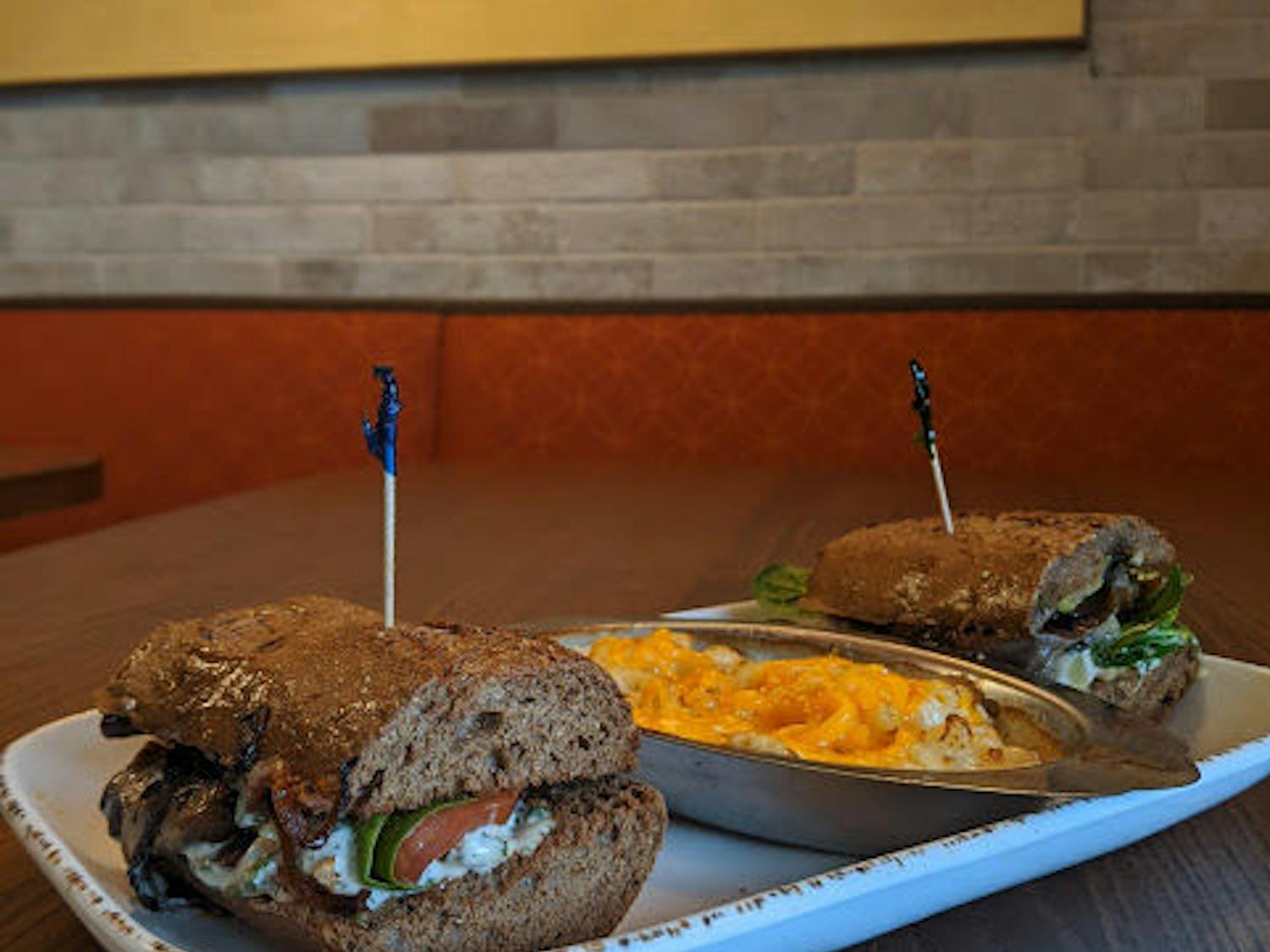 Newk's Farmer's Market Classic Sandwich, a vegetable medley on top of house-made basil mayo sauce and 11-grain bread, is a stand-out dish for the fast-casual chain.&nbsp;