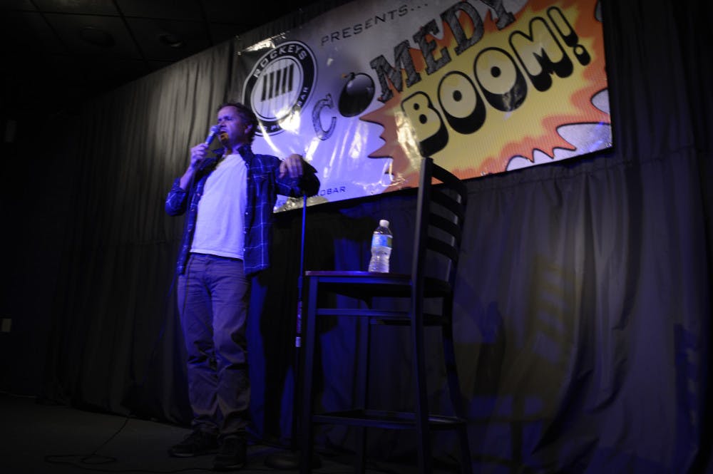 <p>Comedian and 1990s MTV host Pauly Shore performed at Rockeys Dueling Piano Bar’s weekly Comedy BOOM! series Sept. 24. His new documentary, “Pauly Shore Stands Alone,” premieres Dec. 4 on Showtime.</p>