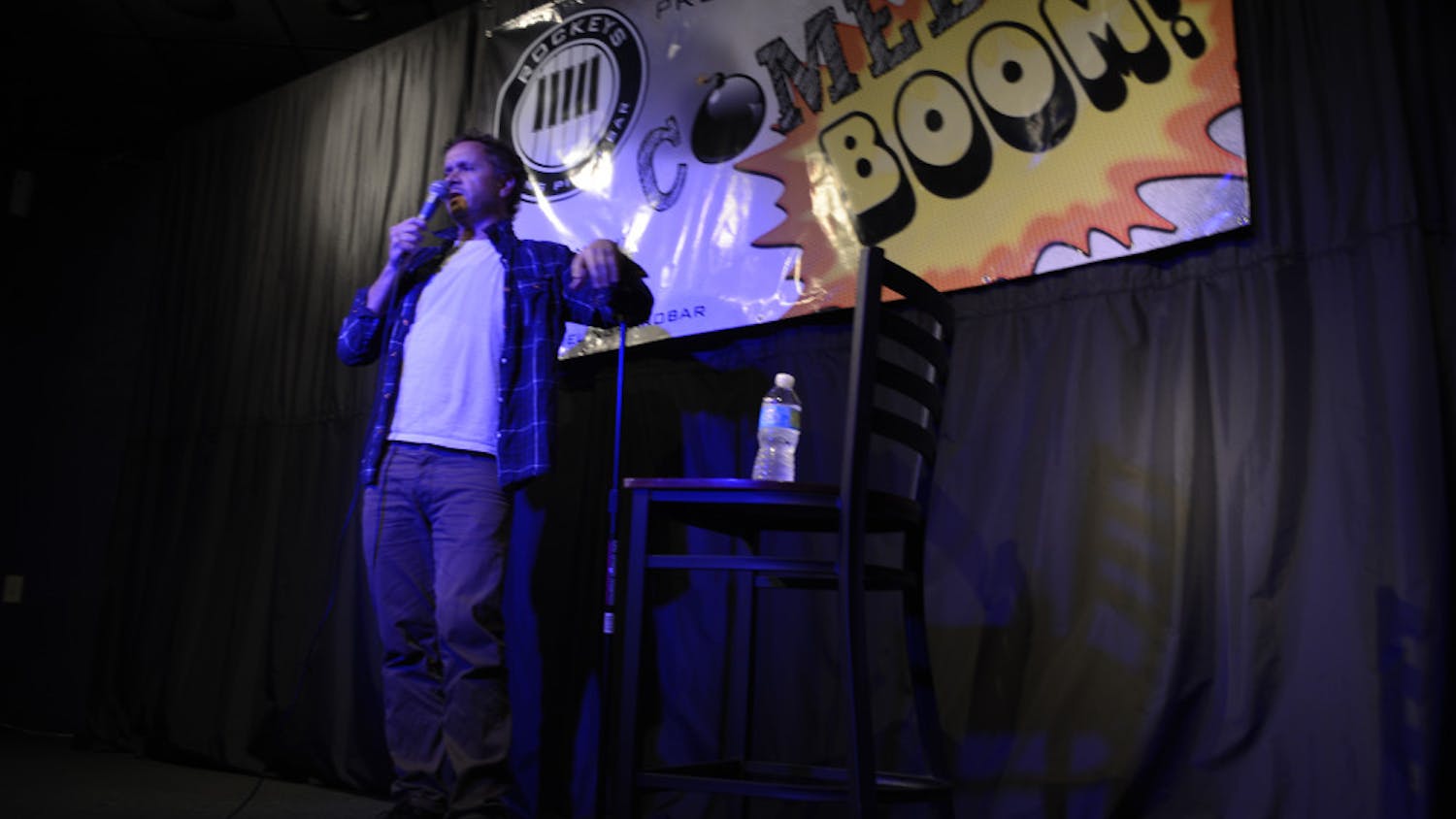 Comedian and 1990s MTV host Pauly Shore performed at Rockeys Dueling Piano Bar’s weekly Comedy BOOM! series Sept. 24. His new documentary, “Pauly Shore Stands Alone,” premieres Dec. 4 on Showtime.
