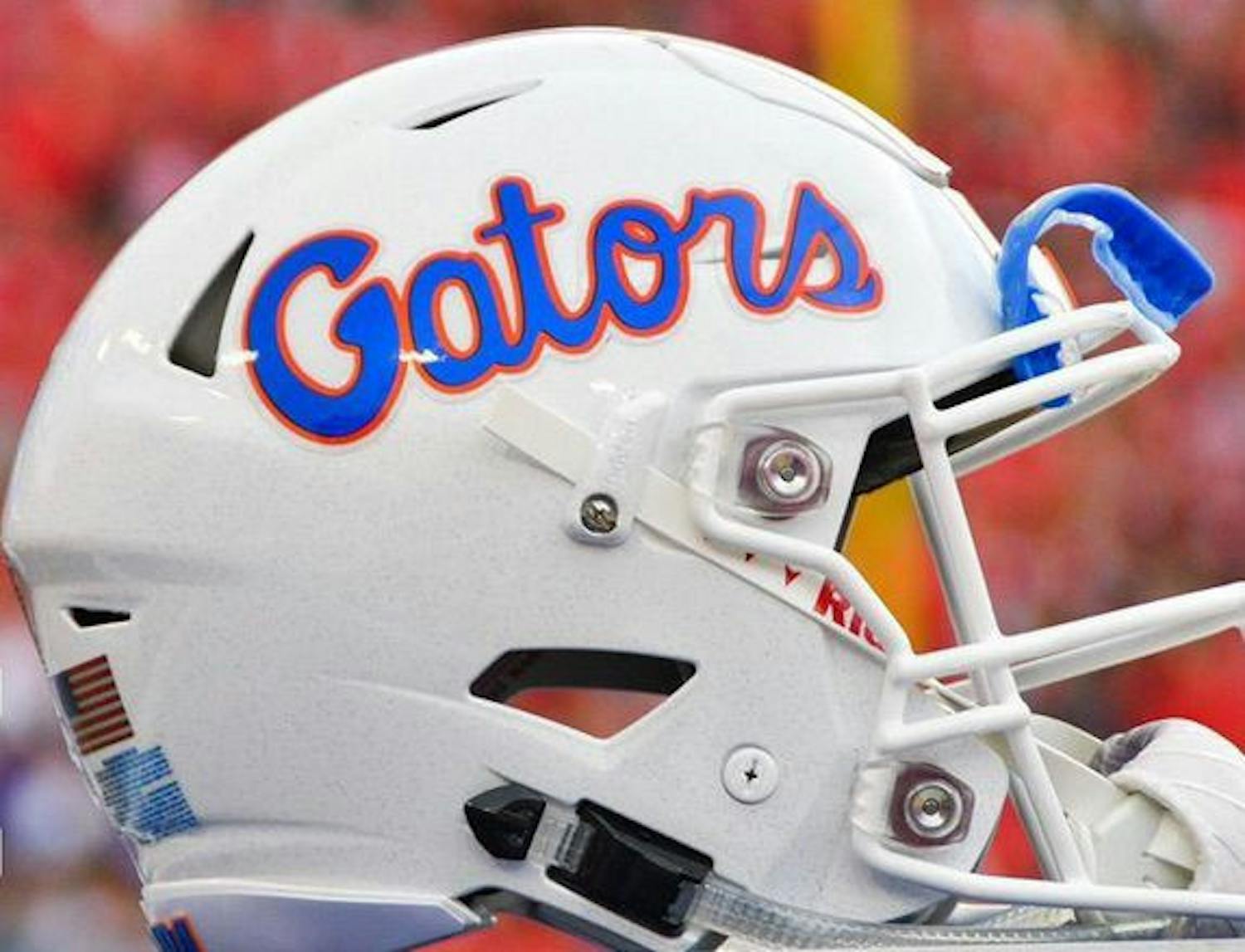 Florida Gators alternate white football helmet.