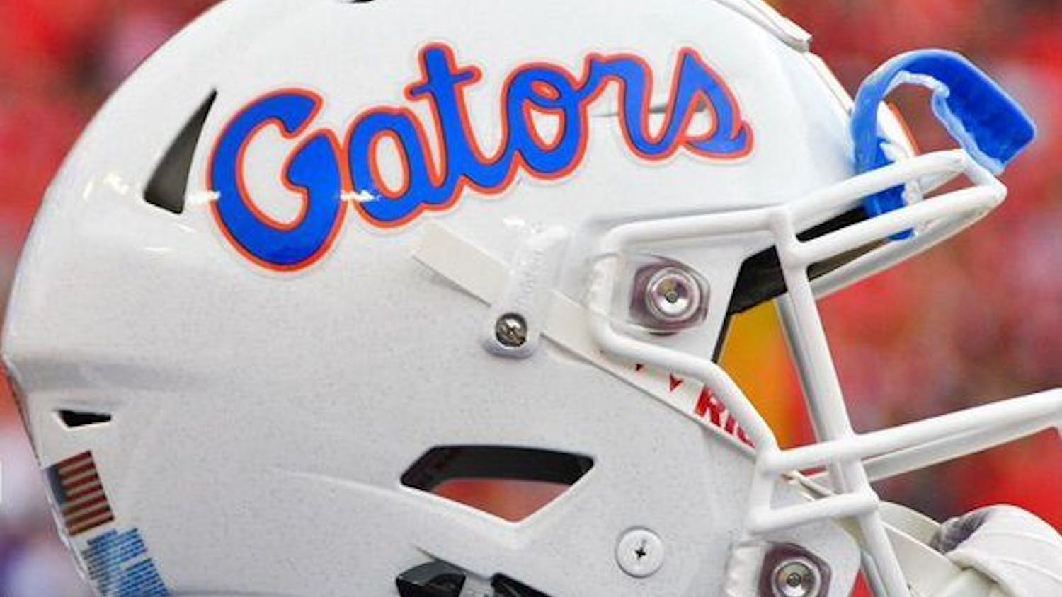 Florida Gators alternate white football helmet.