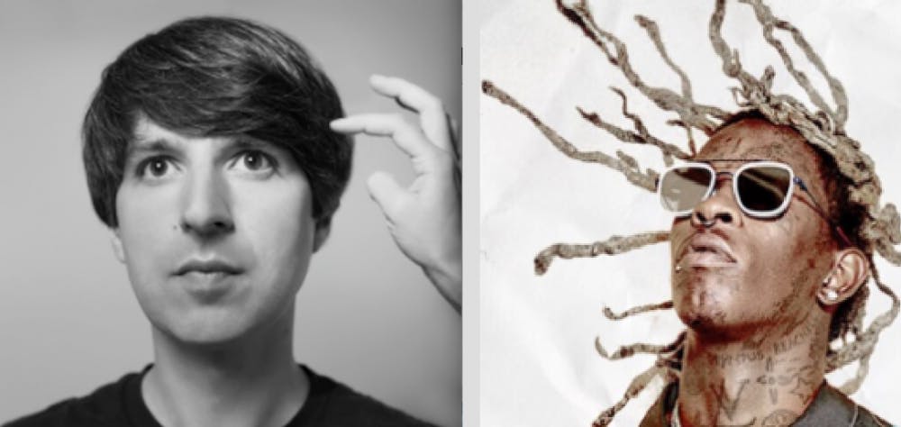 Demetri Martin (left) and Young Thug (right)
&nbsp;