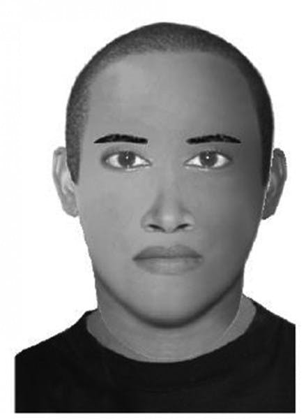 This digital composite depicts the suspect.