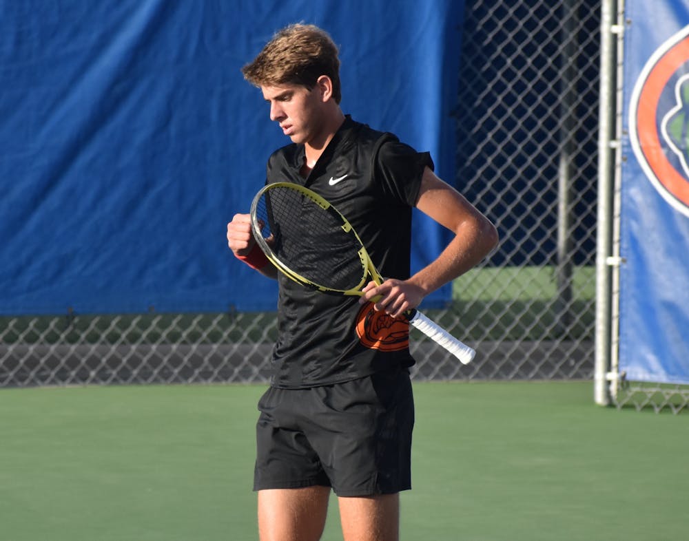 The singles matchups played a key role for No. 1 Florida as Josh Goodger and Blaise Bicknell pace to hold a perfect record by the end of the year. 