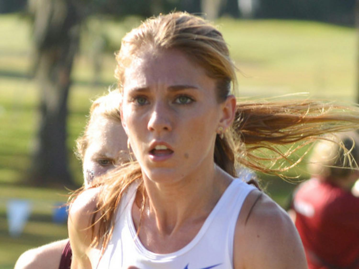 Cory McGee runs in the SEC Cross Country Championships on Nov. 1, 2013, at the Mark Bostick Golf Course.