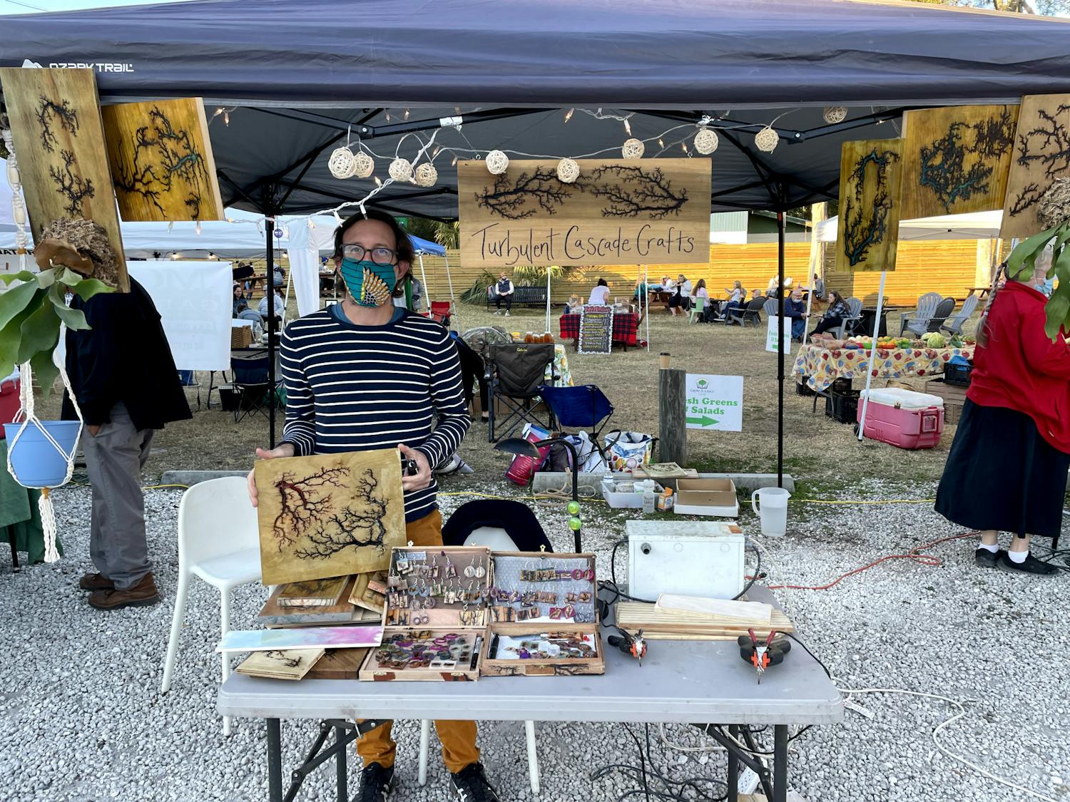 Chris DiScenza began selling his art at local markets in December 2020. 