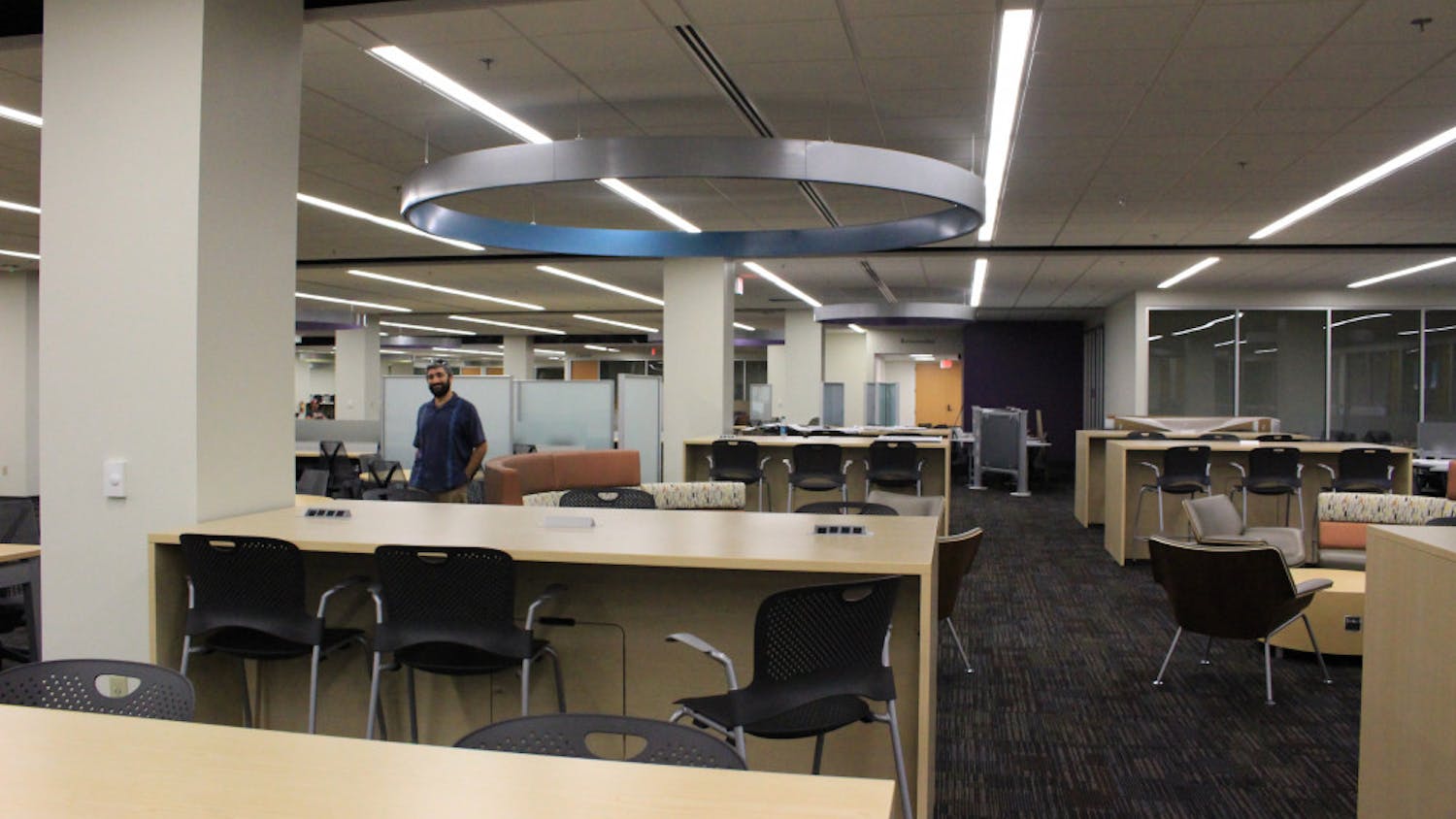 Marston Library's basement's renovations are almost finished. The area will reopen wednesday. 