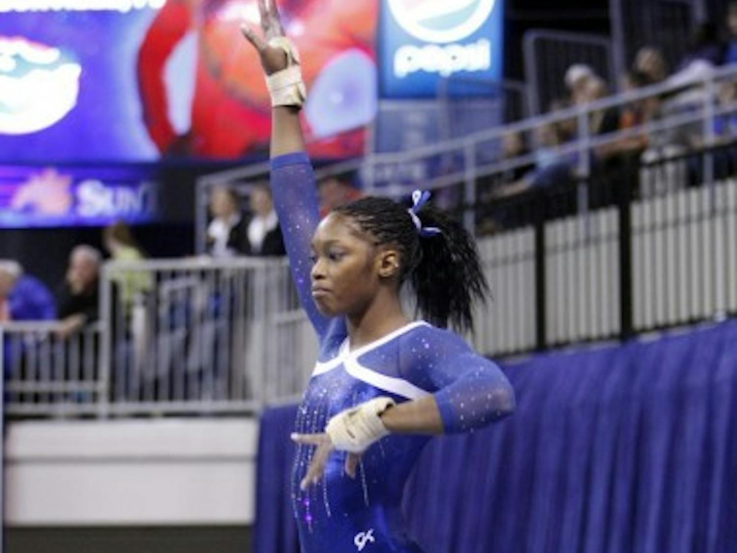 Florida junior Ashanée Dickerson fell on beam for the first time in her collegiate career last season against Arkansas, registering a disappointing 9.275.