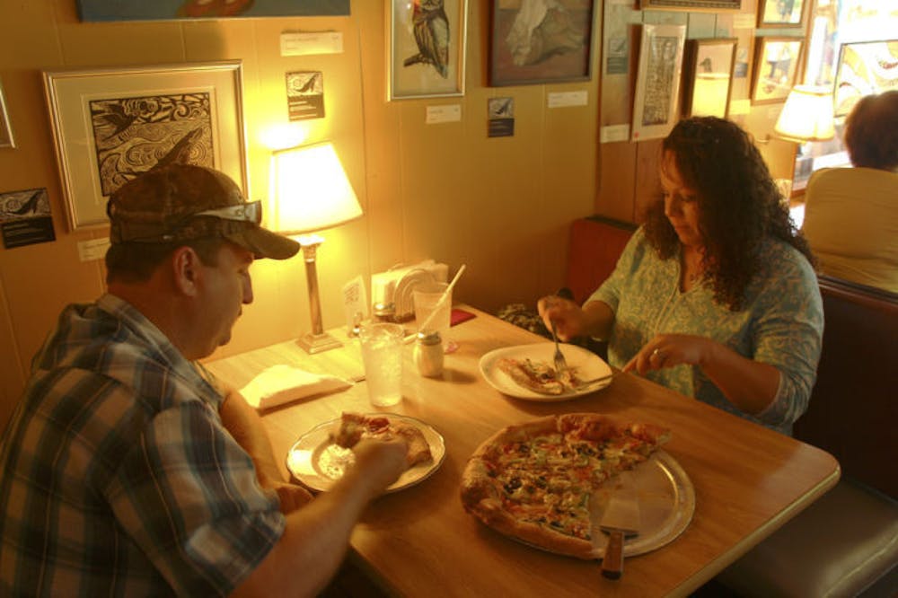 <p class="p1">Henry and Kim Hines went to Satchel’s Pizza for their first time Wednesday afternoon. The couple said they weren’t surprised at the restaurant’s high ranking on the list.</p>