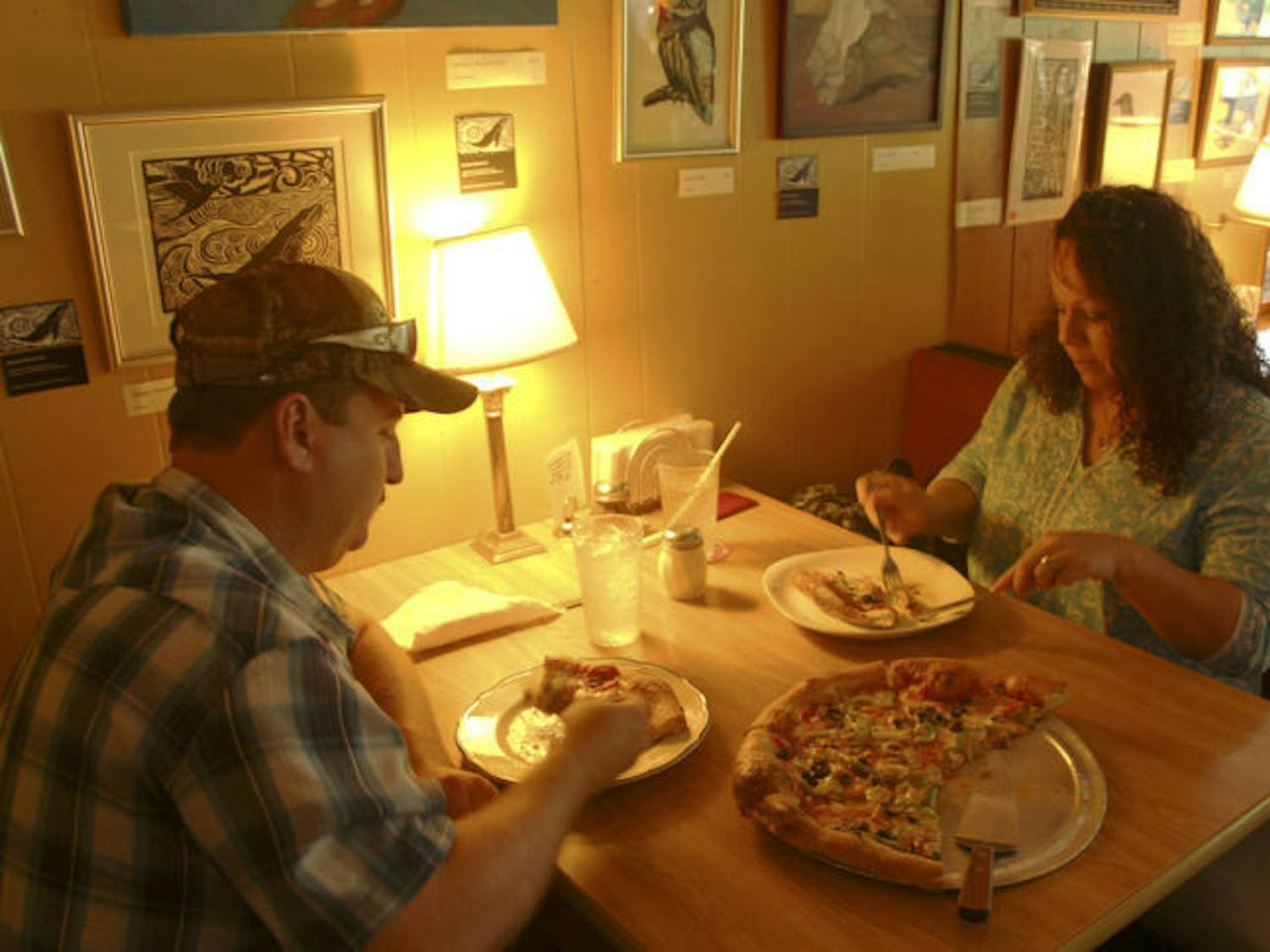 Henry and Kim Hines went to Satchel’s Pizza for their first time Wednesday afternoon. The couple said they weren’t surprised at the restaurant’s high ranking on the list.