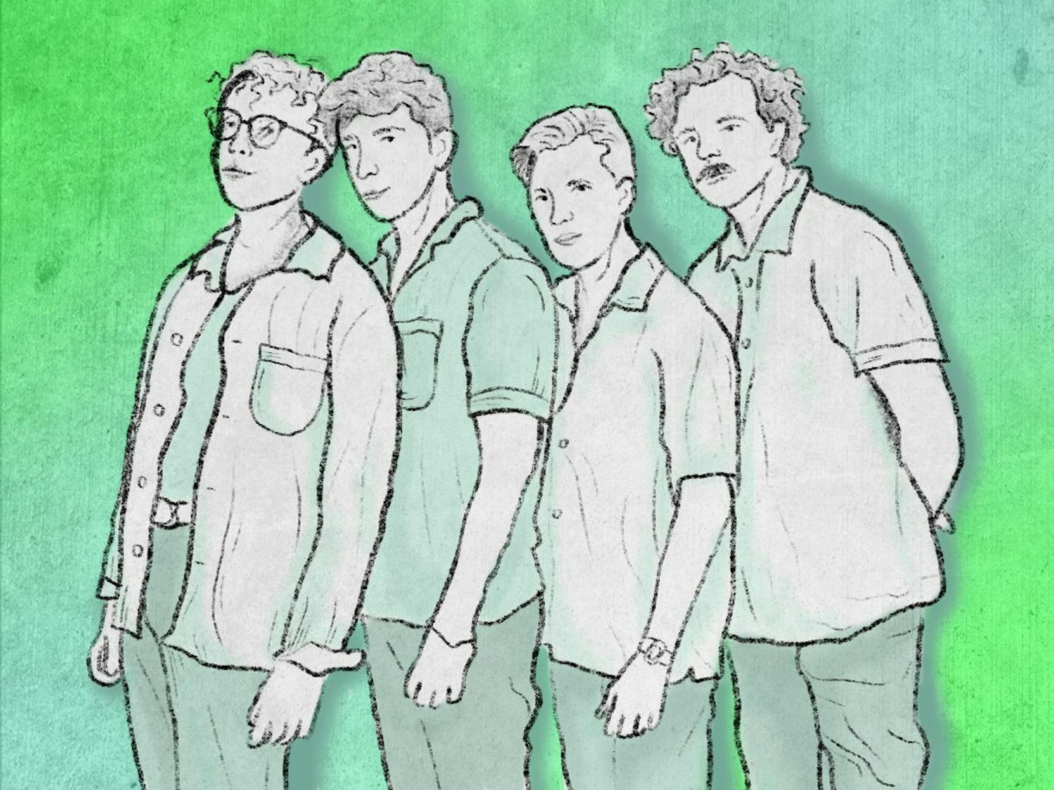 A sketch of the Florida-based band Driveaway.