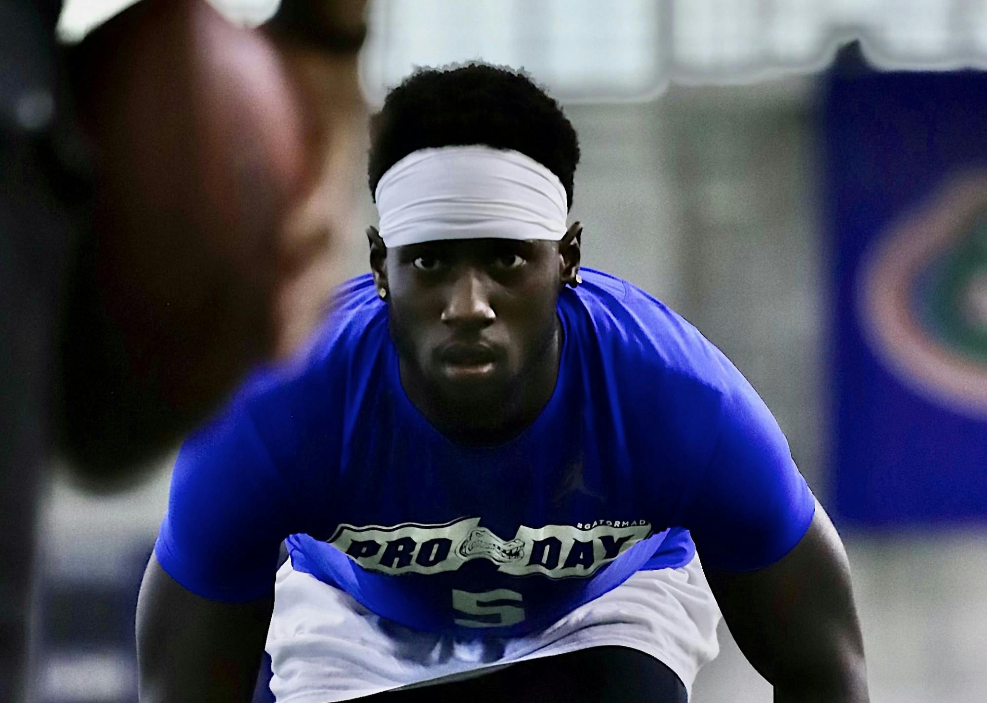 Cornerback Kaiir Elam participated in the Florida Gators Pro Day Monday. The NFL Draft kicks off April 28.