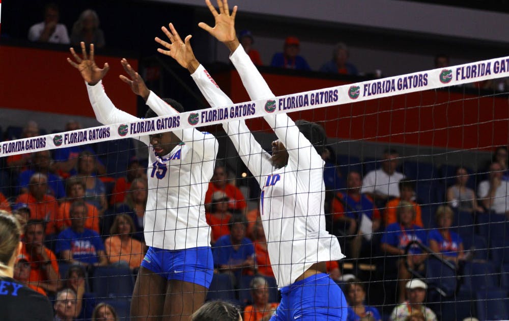 Shainah Joseph (15) had 15 kills in UF’s match against Texas A&amp;M earlier in the season and was voted SEC Co-Offensive Player of the Week on Nov. 13.