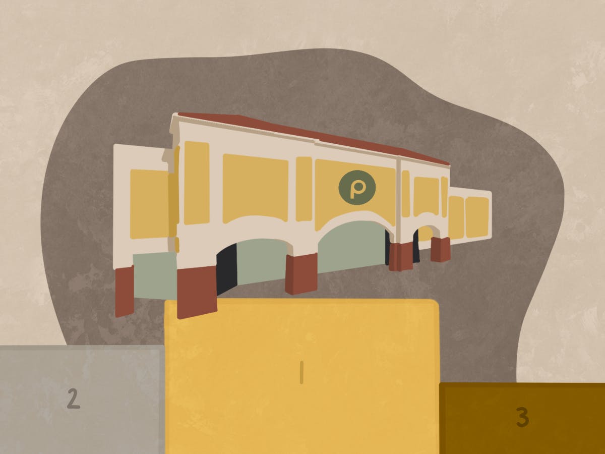 Publix dominates the grocery store market amongst Gainesville residents.