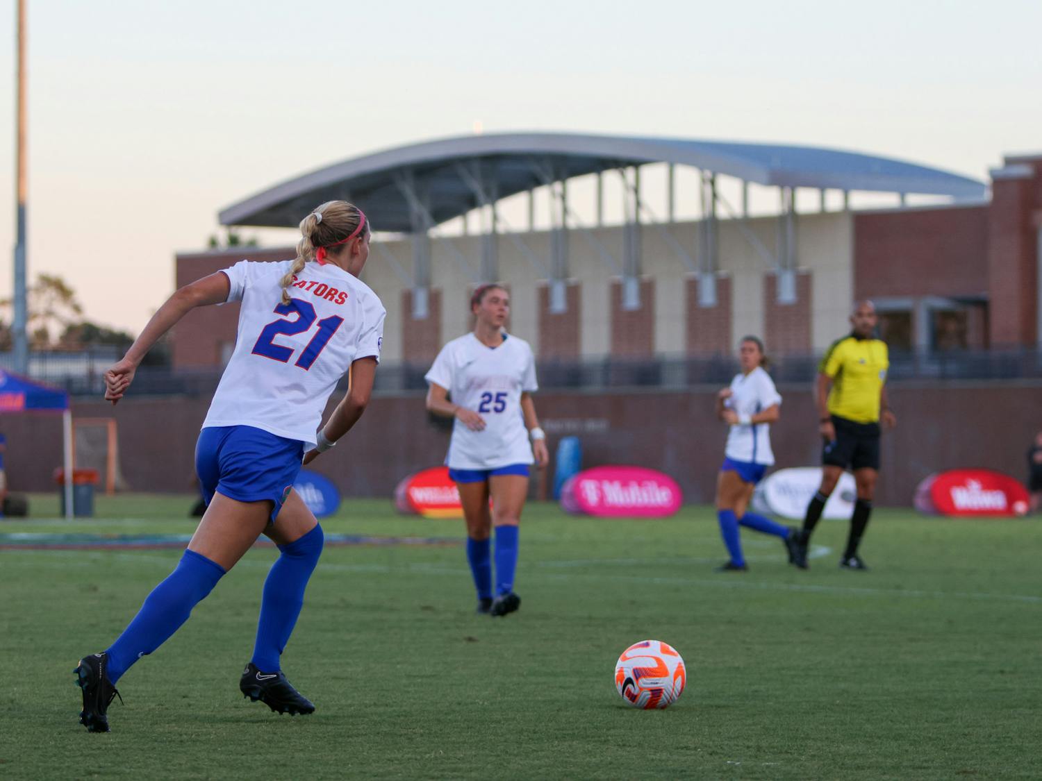 Sophomore defender Madison Young during Florida's match with Arkansas Thursday, Oct. 6, 2022. 