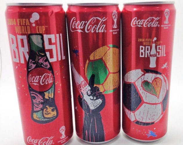 "2014 FIFA World Cup BRASIL 355 ml Coca-Cola UAE and Oman" by José Roitberg, used under CC BY-NC-ND 2.0