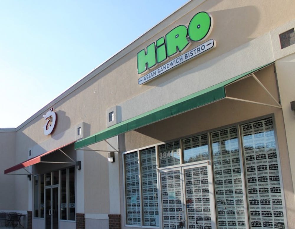 <p>Hiro Asian Sandwich Bistro, located at 3841 SW Archer Road, is set to open after Thanksgiving Break. It will offer sandwiches, soups, salads and fries.</p>