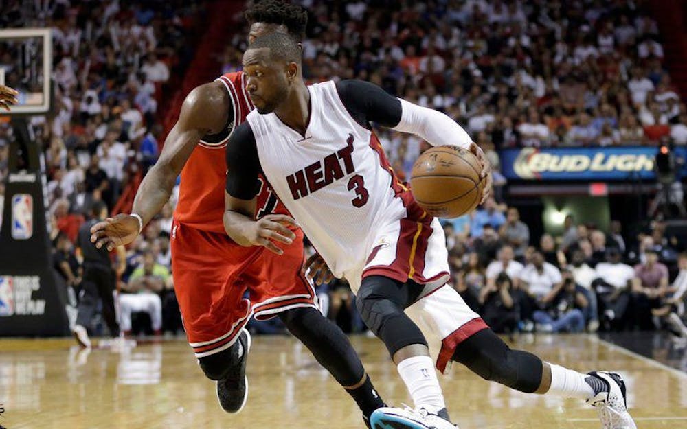<p>Shooting guard Dwyane Wade's return to Miami was one of many different storylines that highlighted the 2017-18 NBA season.&nbsp;</p>