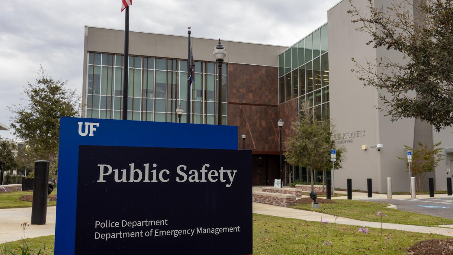 The Public Safety building stands at 1555 Museum Rd in Gainesville, Fla., Wednesday, Jan. 14, 2026.