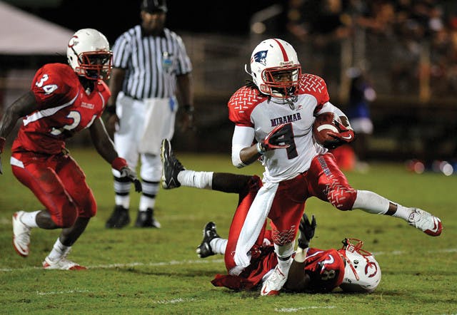 Miramar High wide receiver Malcolm Lewis and cornerback Tracy Howard, the nation's No. 1 cornerback, are part of a potential package deal for the Gators in 2012. Both will attend Florida's Friday Night Lights camp on July 22.