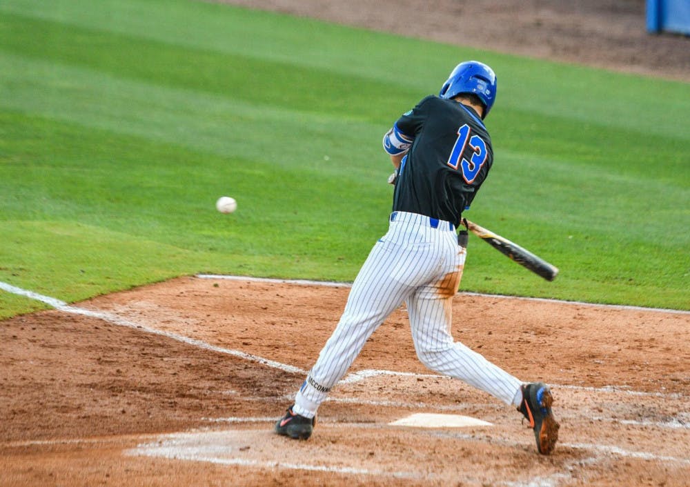 <p>Shortstop Brady McConnell hit a two-out RBI single that brought in two runs in Game 1 of the SEC Tournament </p>