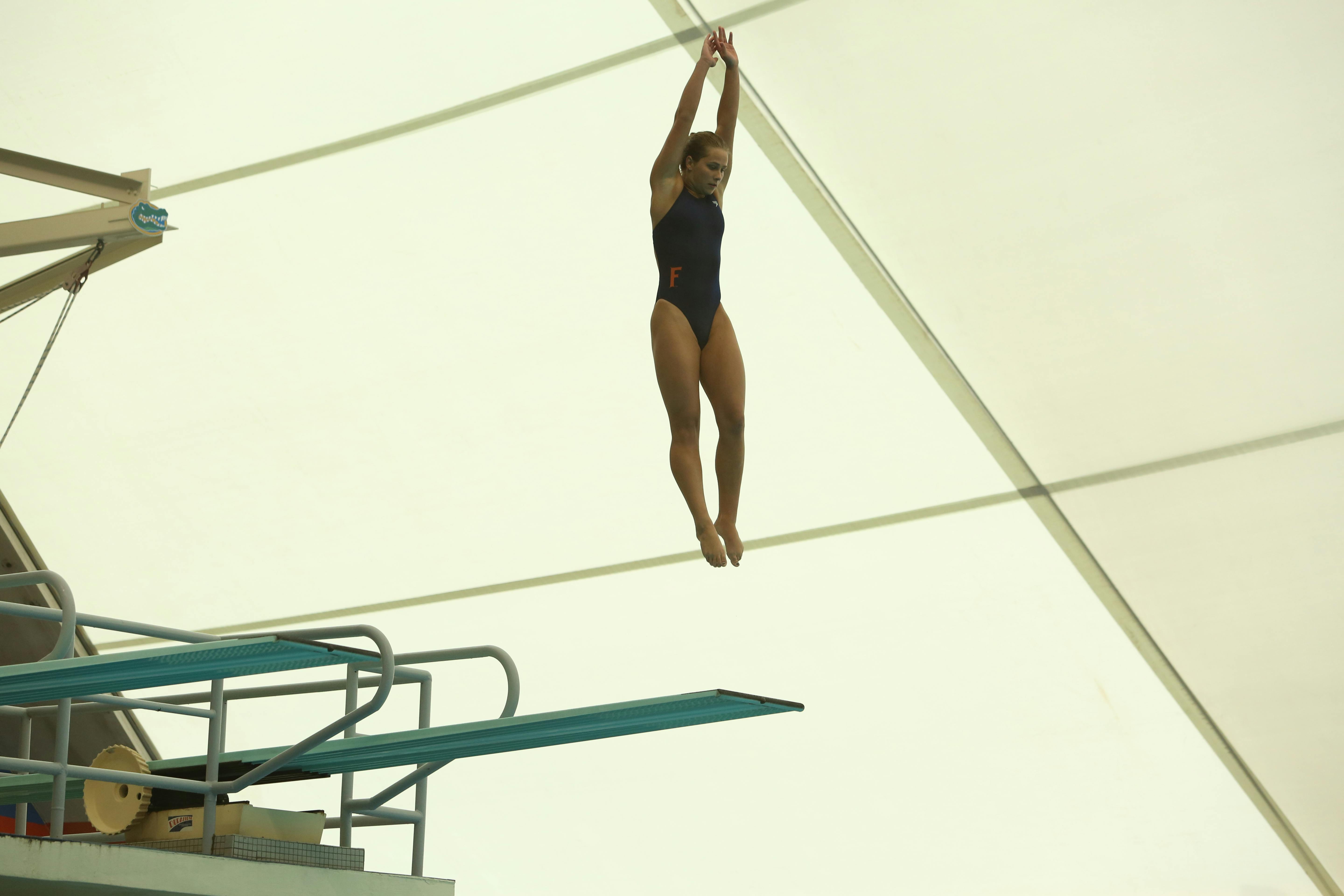 Sophomore diver Brook Madden came two spots shy of qualifying for the NCAA Championships in the 1-meter dive. 