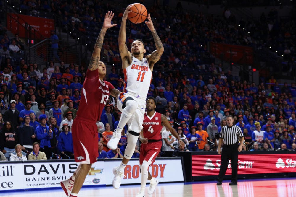 <p>Guard Chris Chiozza broke the all-time UF record for career assists Saturday against Kentucky. </p>