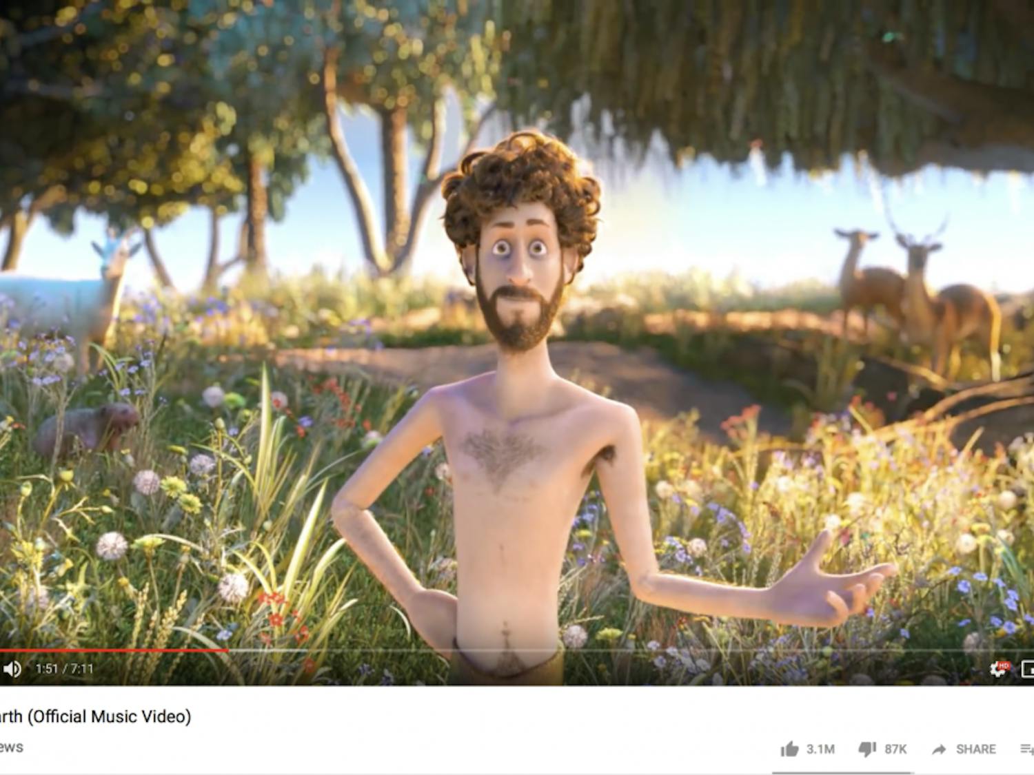Lil Dicky's "Earth" music video has more than 34 million views.