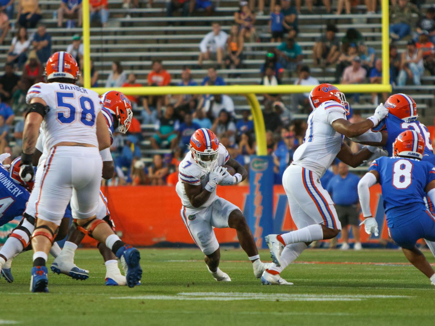 UF's freshmen and transfer portal signees made their debut in the Gators' Spring game.