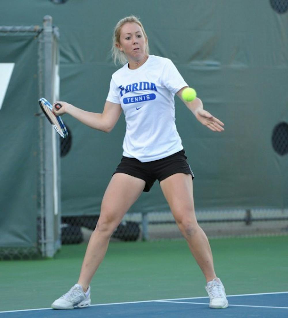 <p>Lauren Embree and the defending NCAA champion Florida women’s tennis team opens its season today in Pacific Palisades, Calif.</p>