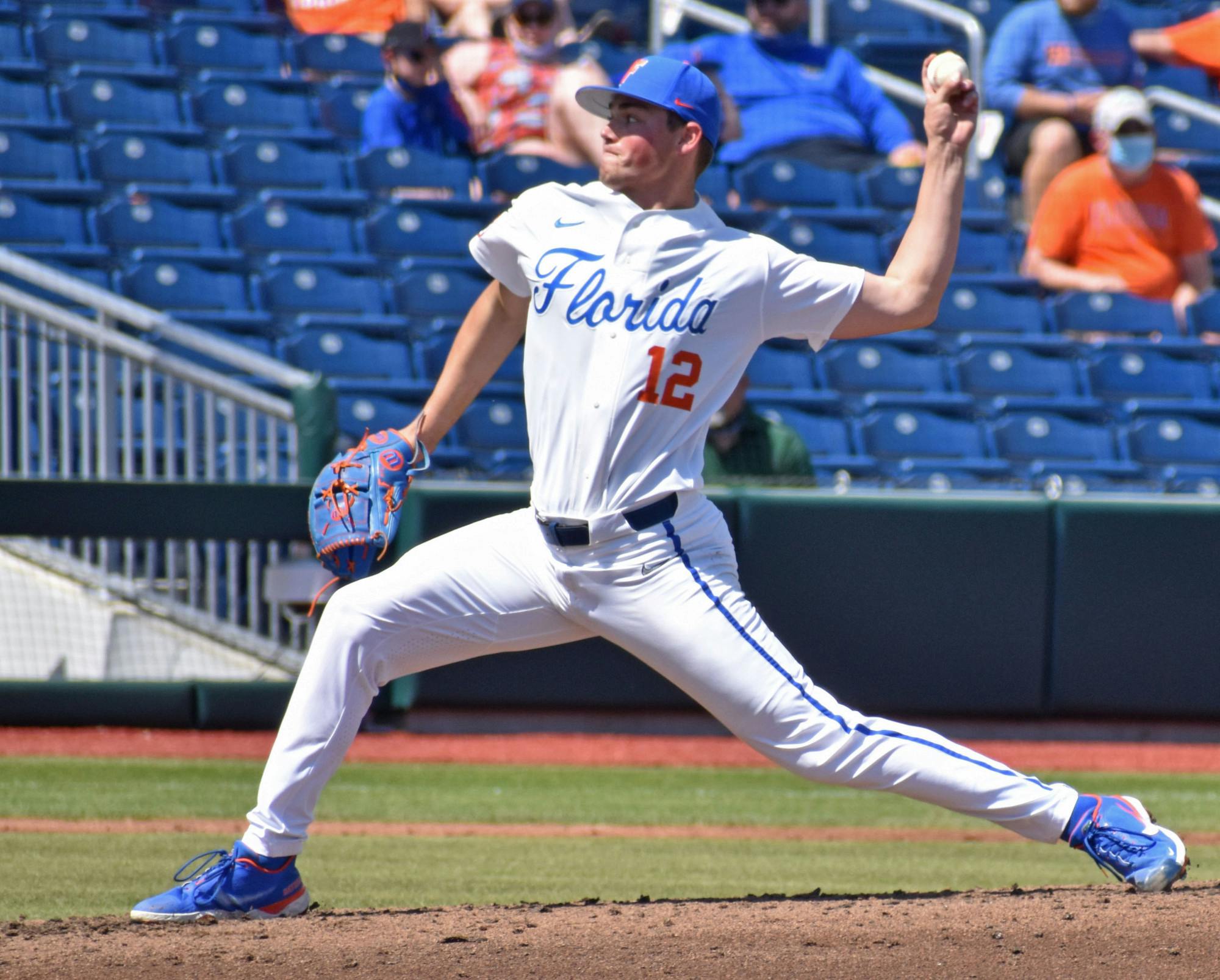 Southpaw Hunter Barco pitches against Jacksonville on March 14