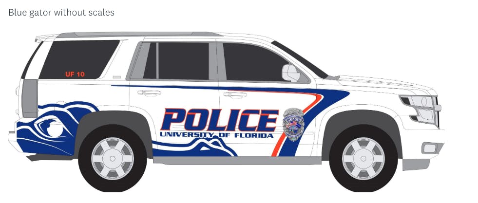 One of the designs students can vote on for the UPD patrol cars.&nbsp;