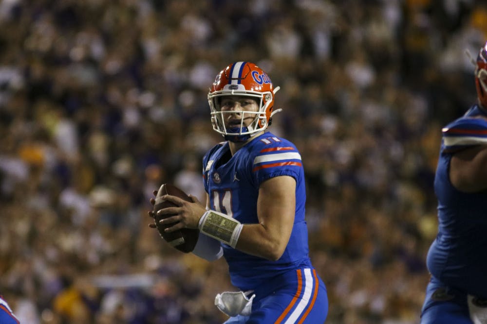 Kyle Trask leads a UF offense that averages 100 more yards through the air than it did last year.