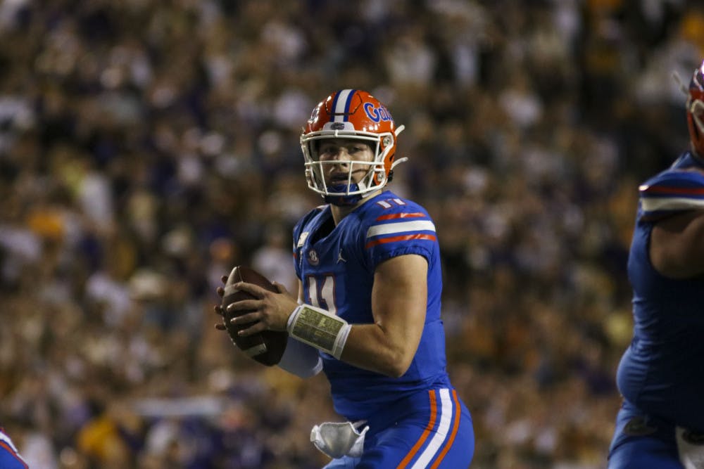 <p><span id="docs-internal-guid-f9125d3f-7fff-9f7a-314d-2526da7ceaef"><span>Kyle Trask leads a UF offense that averages 100 more yards through the air than it did last year.</span></span></p>