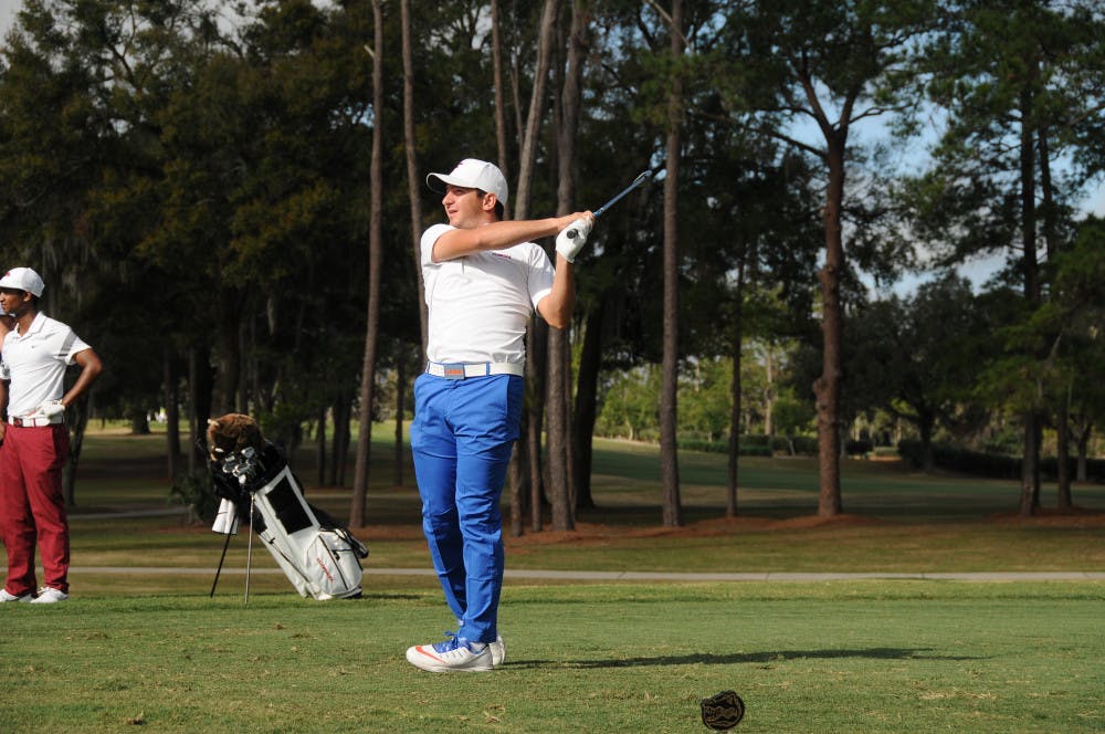 Senior Alejandro Tosti played in his final tournament as a Gator on Sunday.