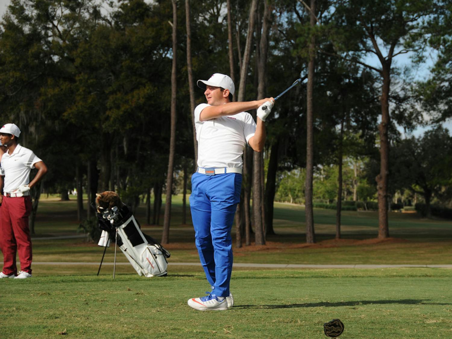 Senior Alejandro Tosti played in his final tournament as a Gator on Sunday.