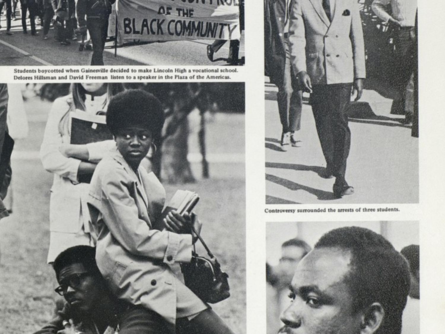 A page in the 1970 UF yearbook dedicated to black students.&nbsp;